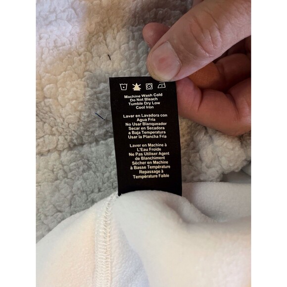 NWT UGG Mens Size Large Eckard UGG Fluff Sherpa Shorts White And Gray Pullon - Picture 9 of 11